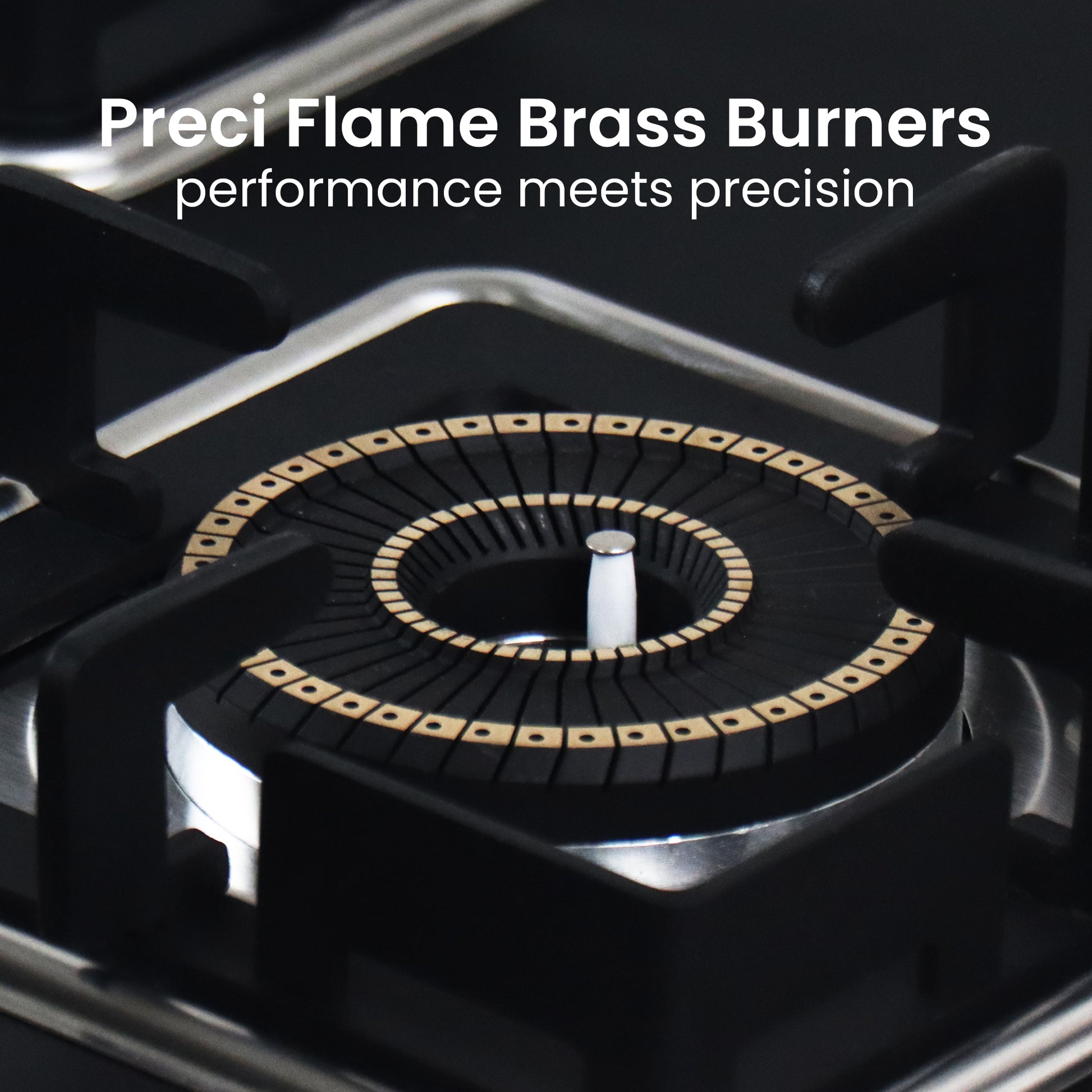 Sunshine Shine Gold Three Burner Gas Stove/Hob Top Auto Ignition