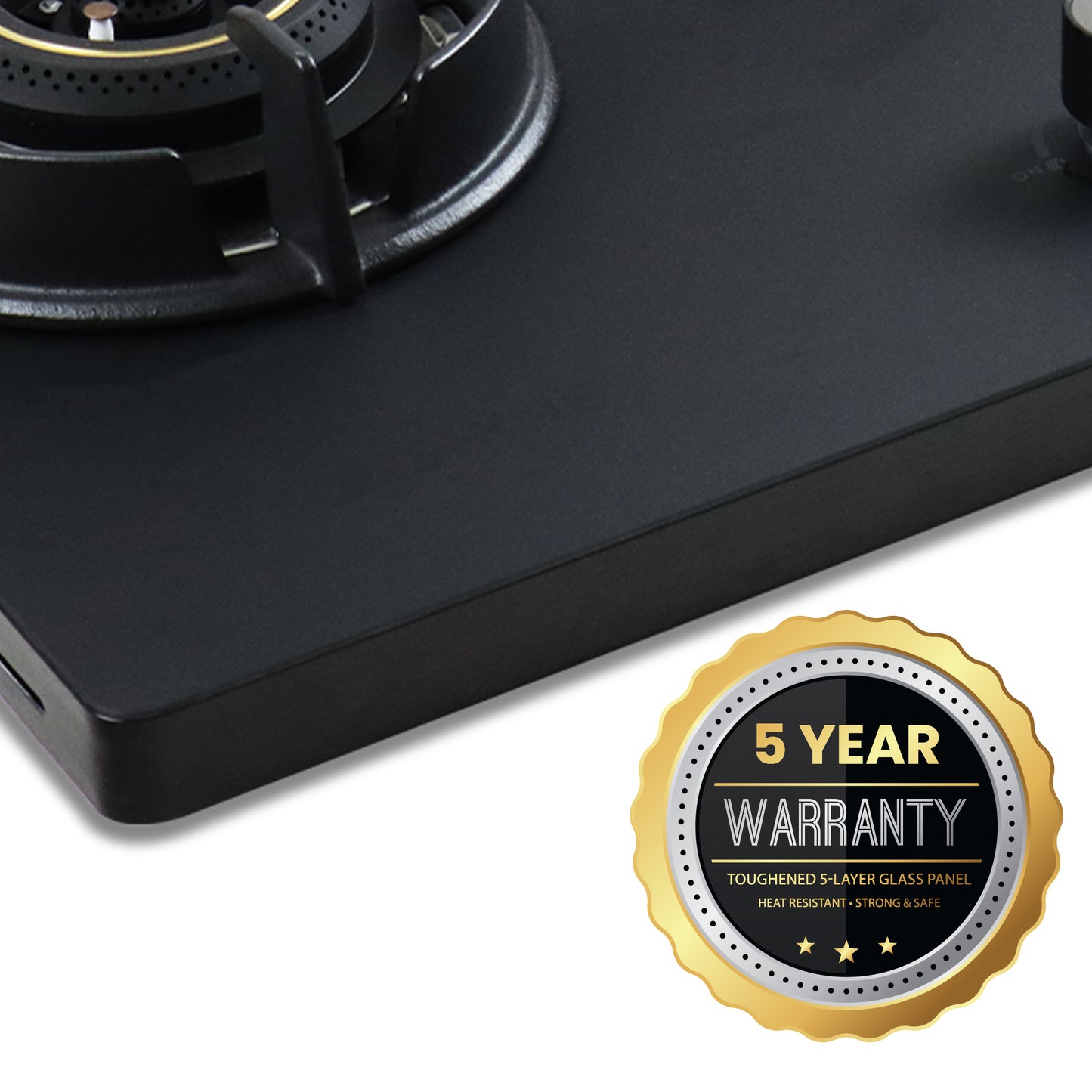 Sunshine Carnival Plus Brass Burner Matt Finish Super Slim Tablet Hob 3 Burner Auto Ignition