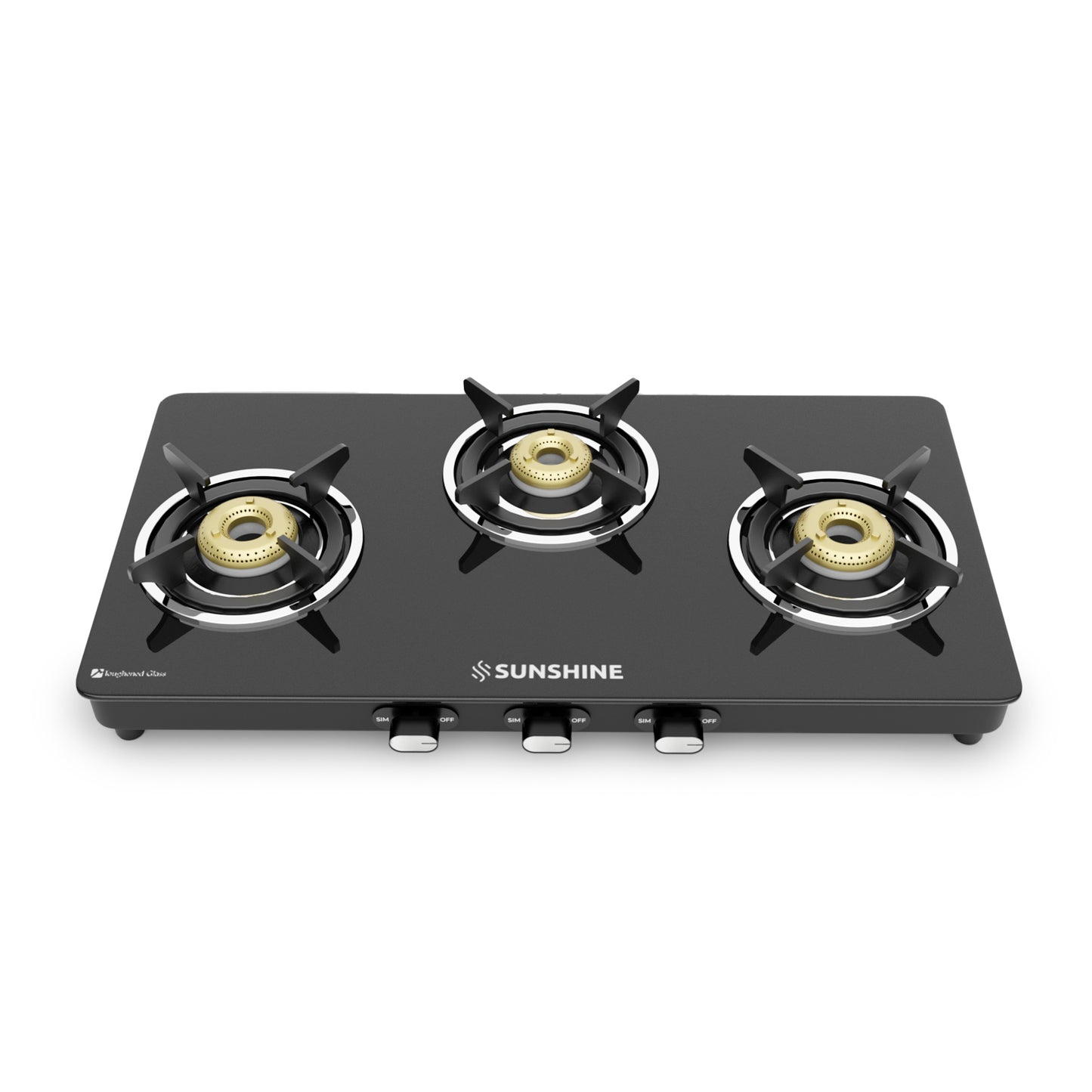 Sunshine Phoenix 3 Burner Gas Stove Cooktop Manual Ignition
