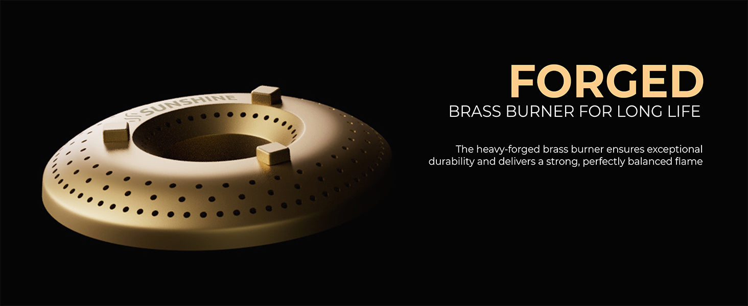 Sunshine Phoenix 2 Burner Gas Stove Cooktop Manual Ignition