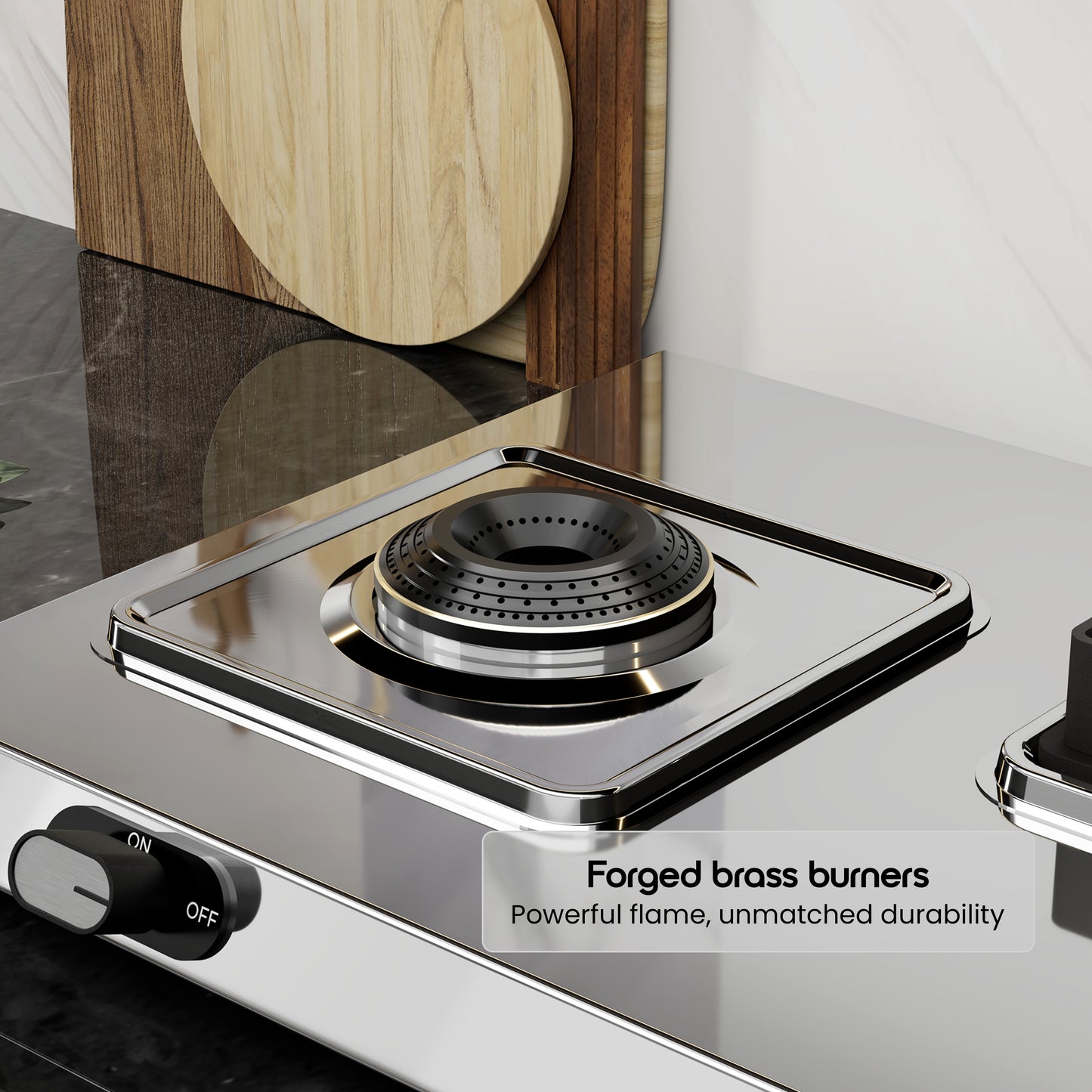 Sunshine Thunder 4 Burner | 4 Burner Stainless Steel Gas Stove | 5 Year Body & Burner Warranty By Sunshine | 5G Technology, LPG Ready & PNG Compatible (Silver)