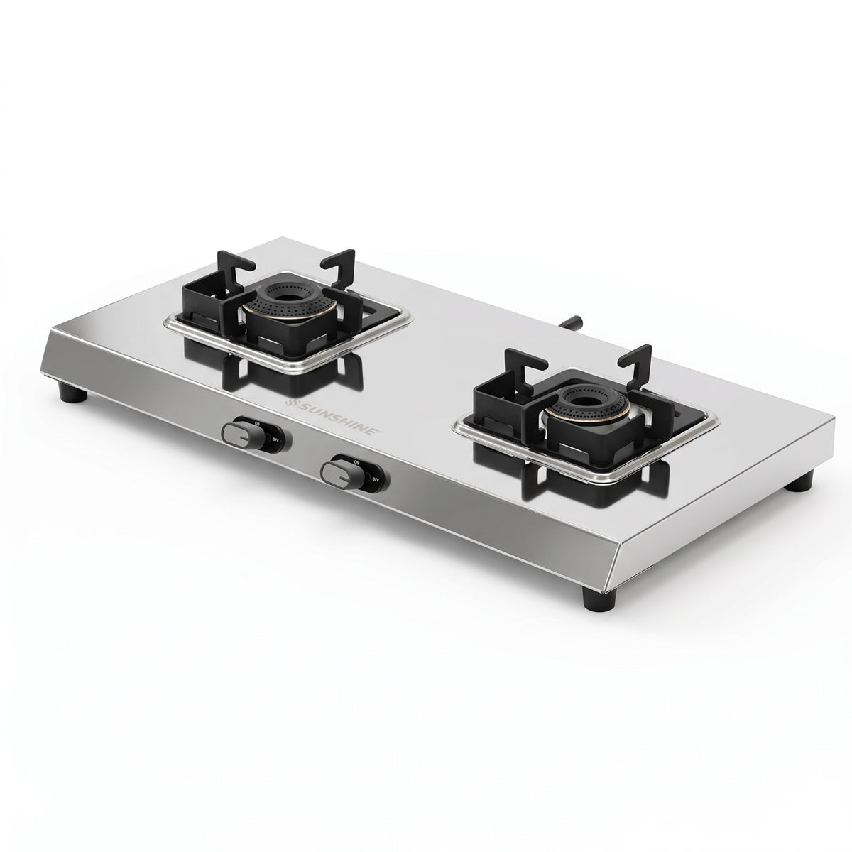 Thunder 2 Burner Stainless Steel Gas Stove | 5 Year Body & Burner Warranty