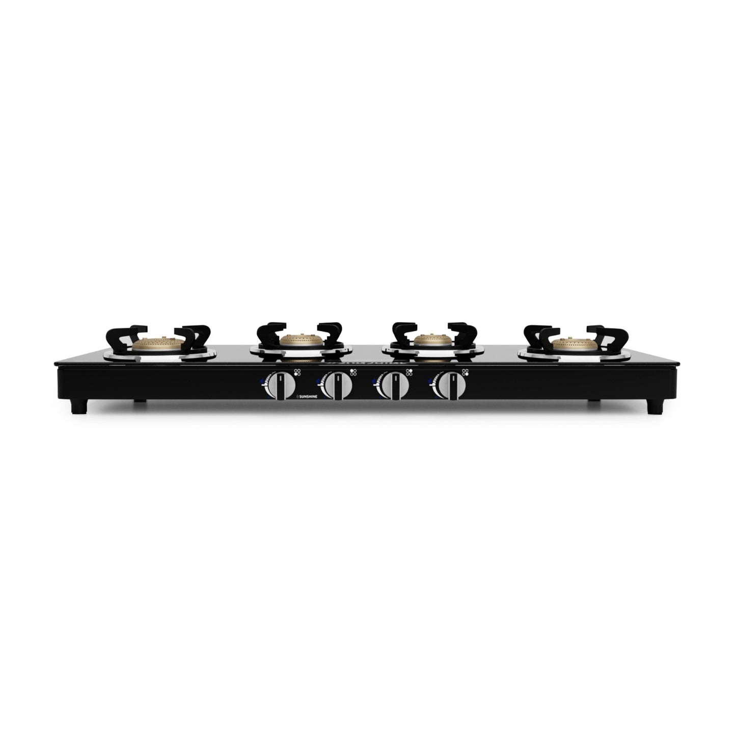 Sunshine Olympic Gold 4 Burner Gas Stoves Manual Ignition Glass Top