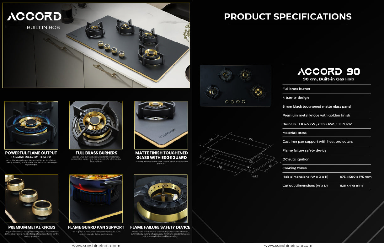 Sunshine Accord 4B Built-In-Hob