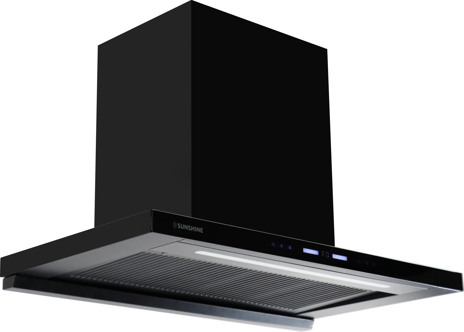 Sunshine Camellias Chimney – 2000 m³/hr Suction, Ultra-Slim Design, Elegant Glass Finish, Largest LED Panel