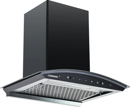 Sunshine Como Matte Glass Wall Mounted Auto Clean 60CM Chimney