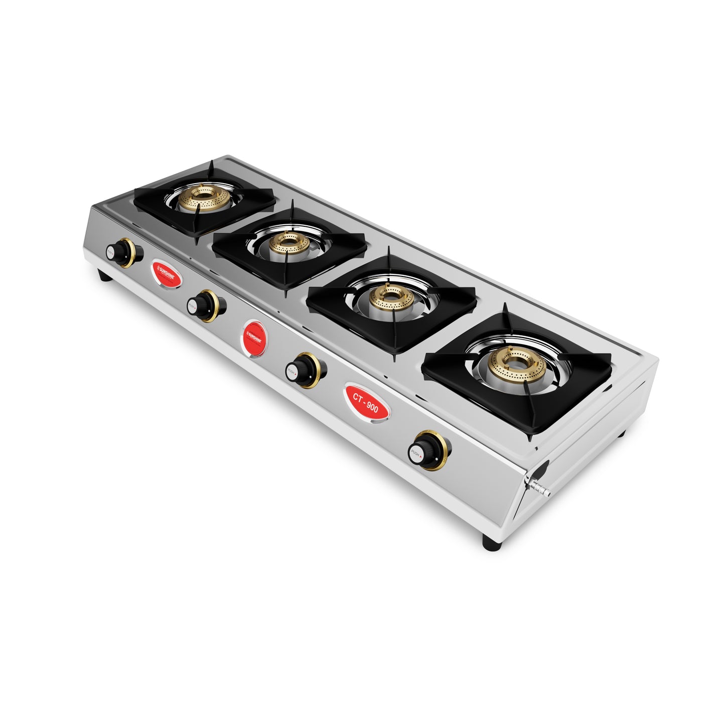 Sunshine CT-900 Four Burner Stainless Steel Gas Stove