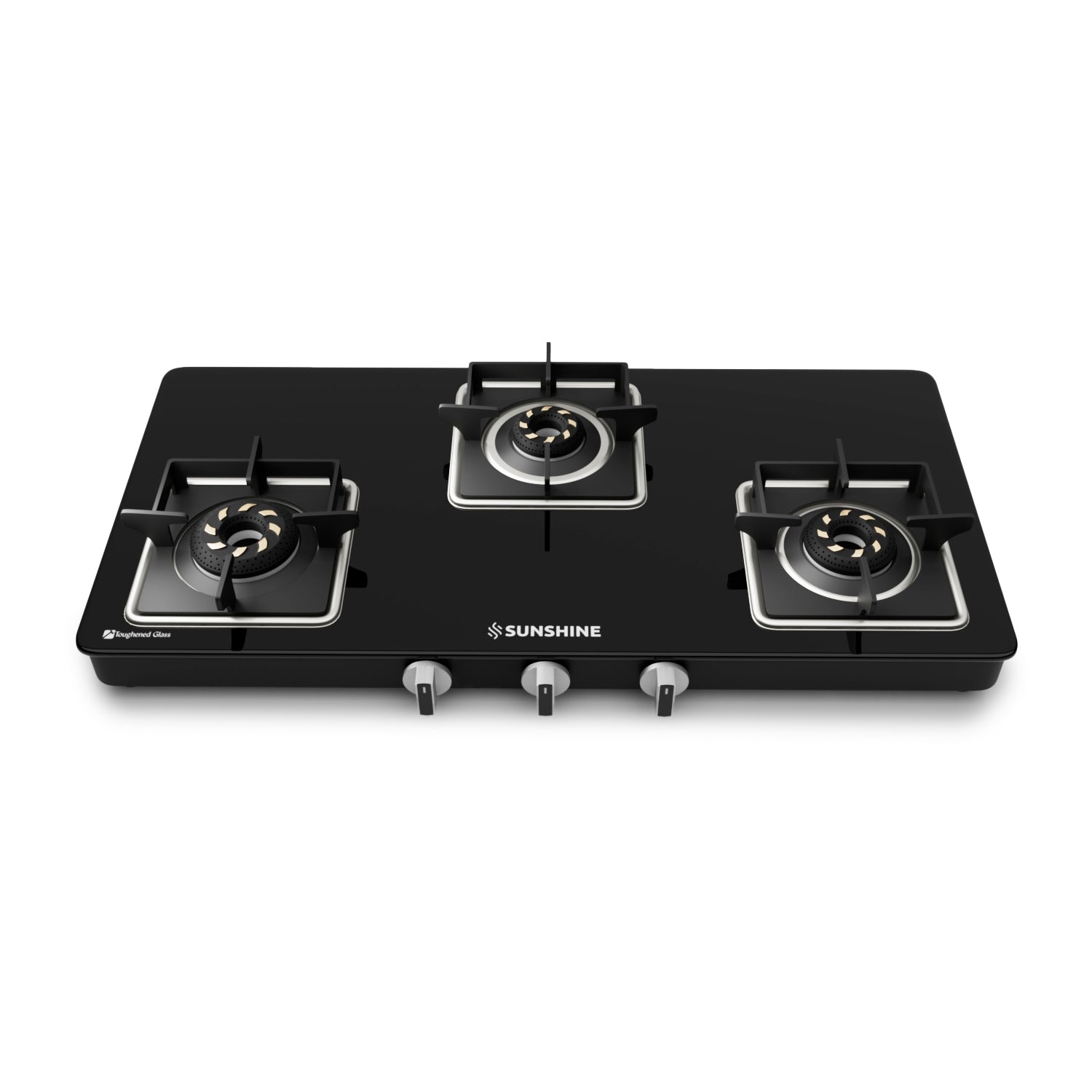 Sunshine Slimmest Aircross 3 Burner Gas Stove Manual Ignition