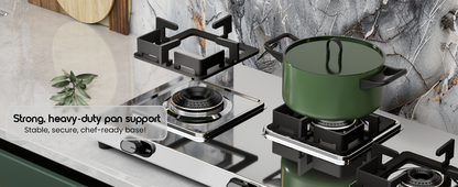 Sunshine Thunder 3 Burner | 3 Burner Stainless Steel Gas Stove | 5 Year Body & Burner Warranty By Sunshine | 5G Technology, LPG Ready & PNG Compatible (Silver)
