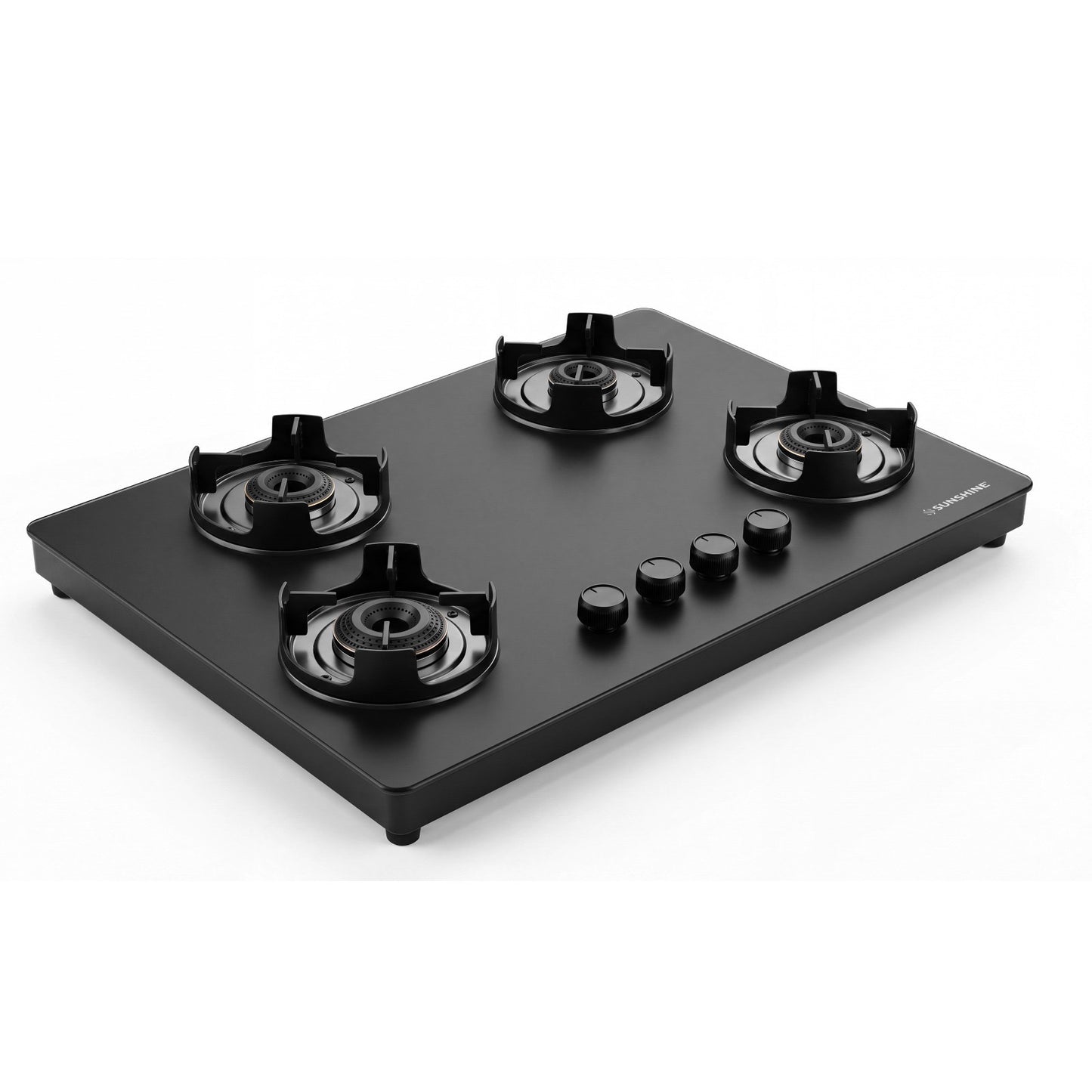 Sunshine Defender 4 Burner Matte Hob Top | 10-Year Warranty | Manual Ignition