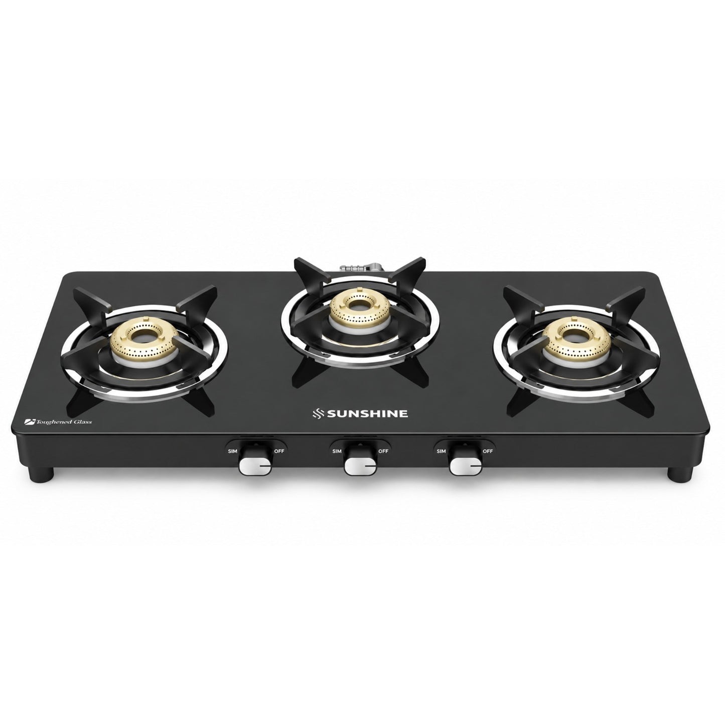Sunshine Phoenix 3 Burner Gas Stove Cooktop Manual Ignition
