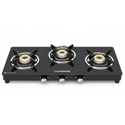 Sunshine Phoenix 3 Burner Gas Stove Cooktop Manual Ignition
