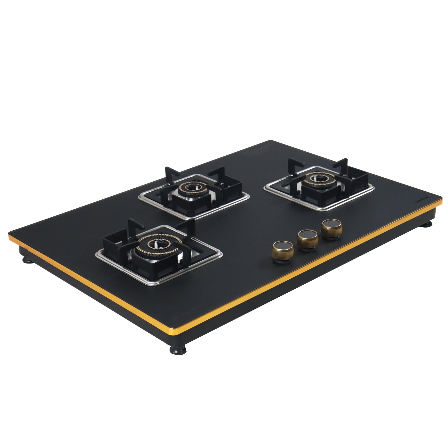 Sunshine Shine Gold Three Burner Gas Stove/Hob Top Auto Ignition