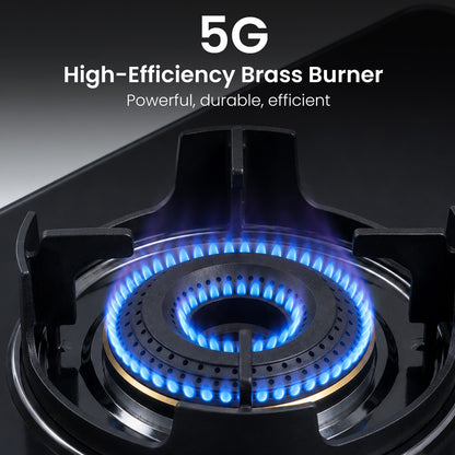 Sunshine Regal Pro 3 Burner Gas Stove Toughened Glass Cooktop Manual Ignition