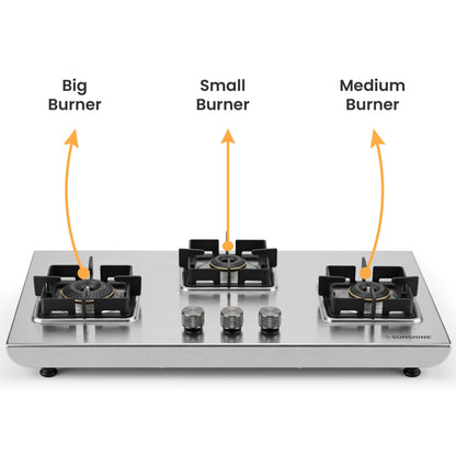 Osaka Gas Stove | 10-year warranty on Brass Burners | SABAF Valves