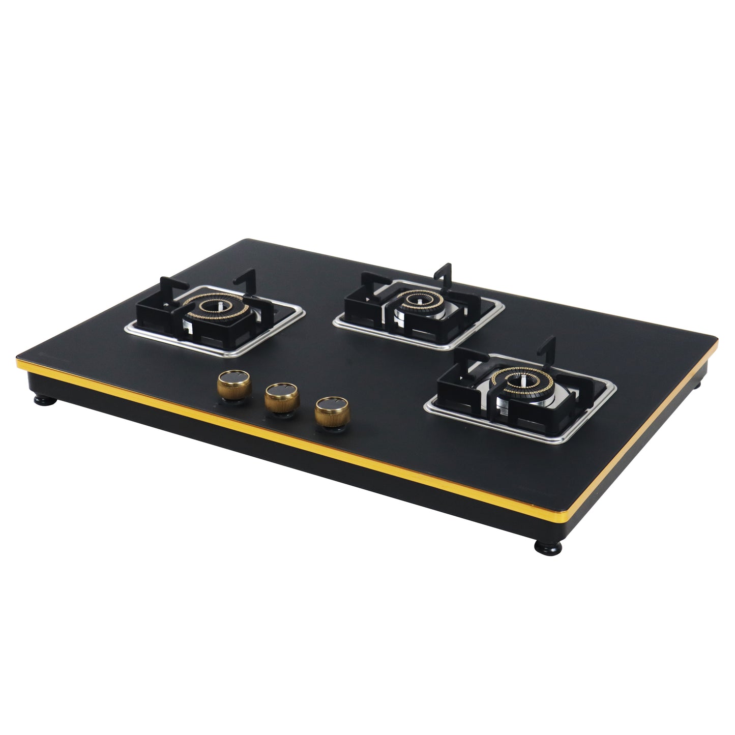 Sunshine Shine Gold Three Burner Gas Stove/Hob Top Auto Ignition