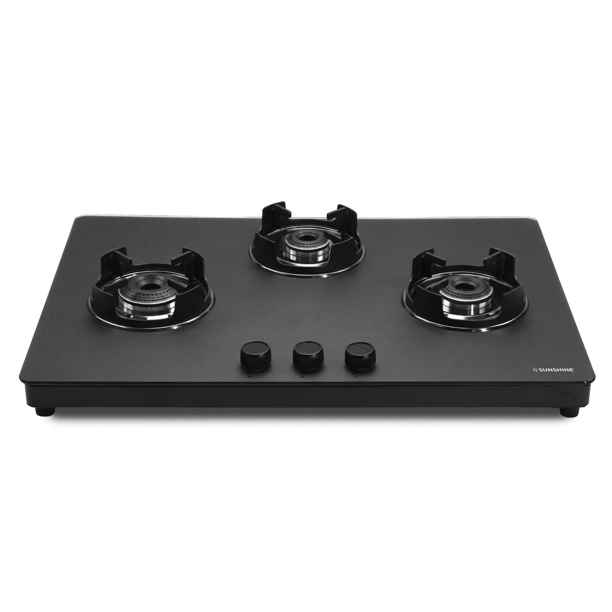 Defender 3 Burner Matte Hob Top | 10-Year Warranty | Manual Ignition