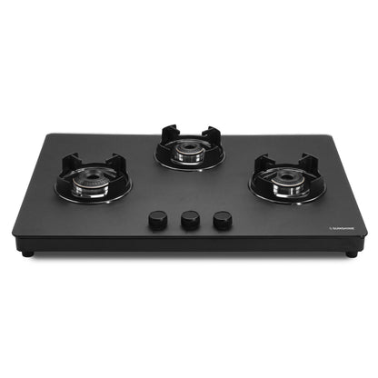 Defender 3 Burner Matte Hob Top | 10-Year Warranty | Manual Ignition