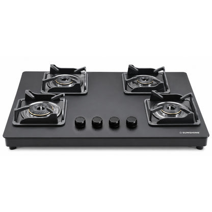Shine Platinum Hobtop | 3 & 4 Burners | Matt Finish | SABAF Italian Valves