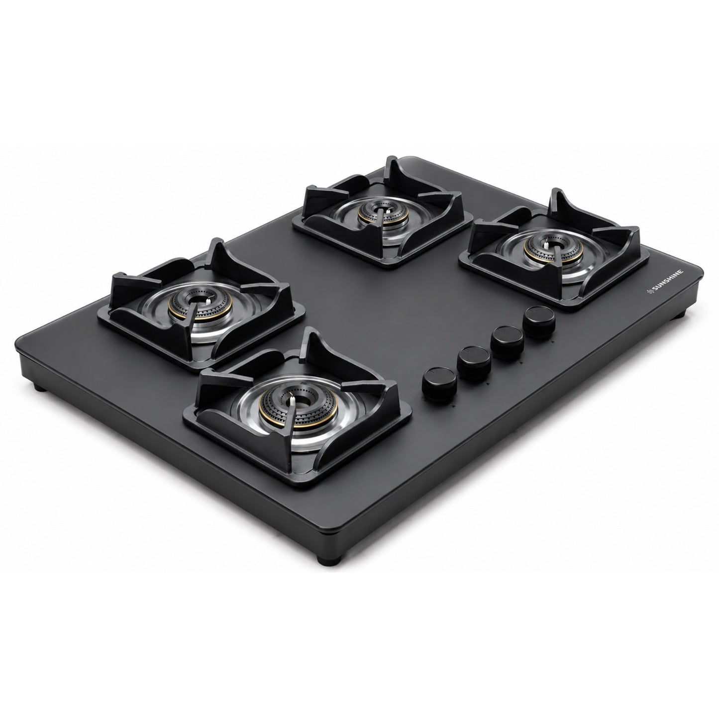 Shine Platinum Hobtop | 3 & 4 Burners | Matt Finish | SABAF Italian Valves