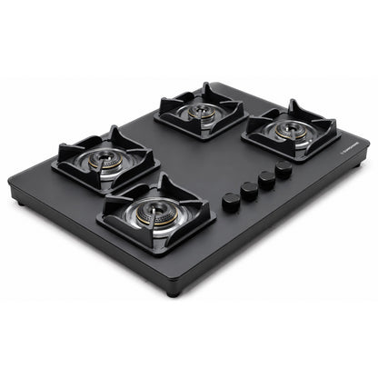 Shine Platinum Hobtop | 3 & 4 Burners | Matt Finish | SABAF Italian Valves
