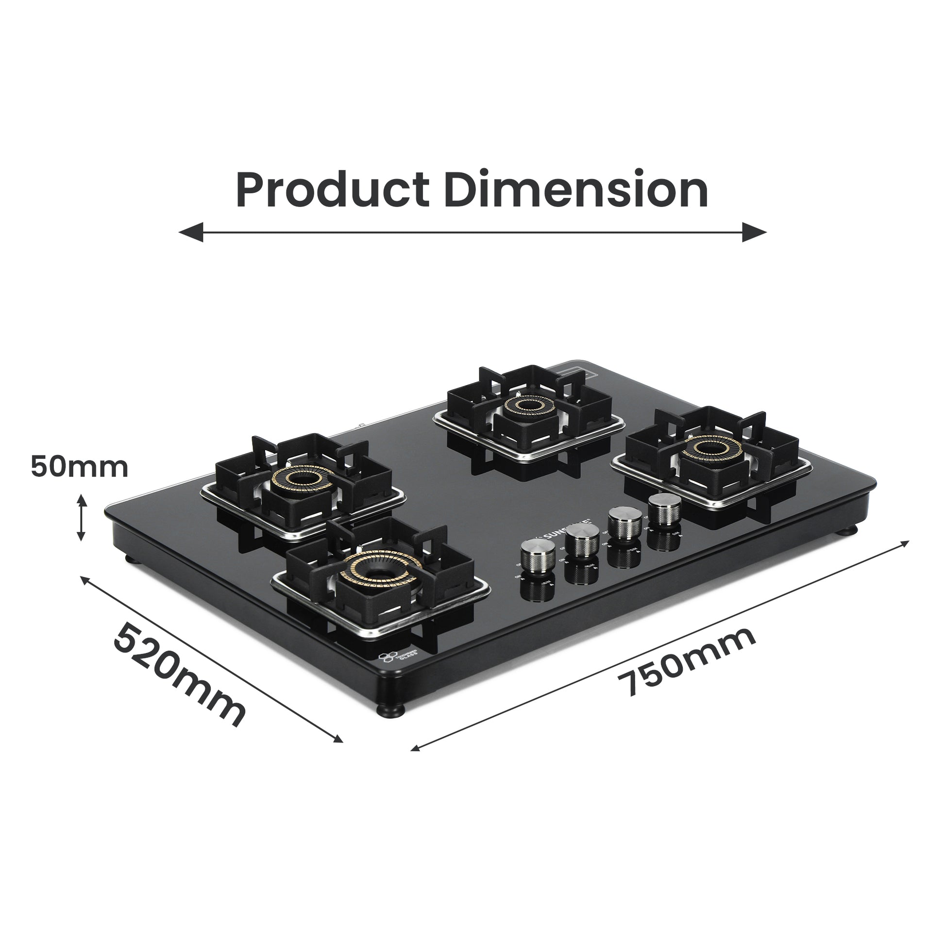 Sunshine Shine Four Burner Gas Stove/Hob Top Auto Ignition