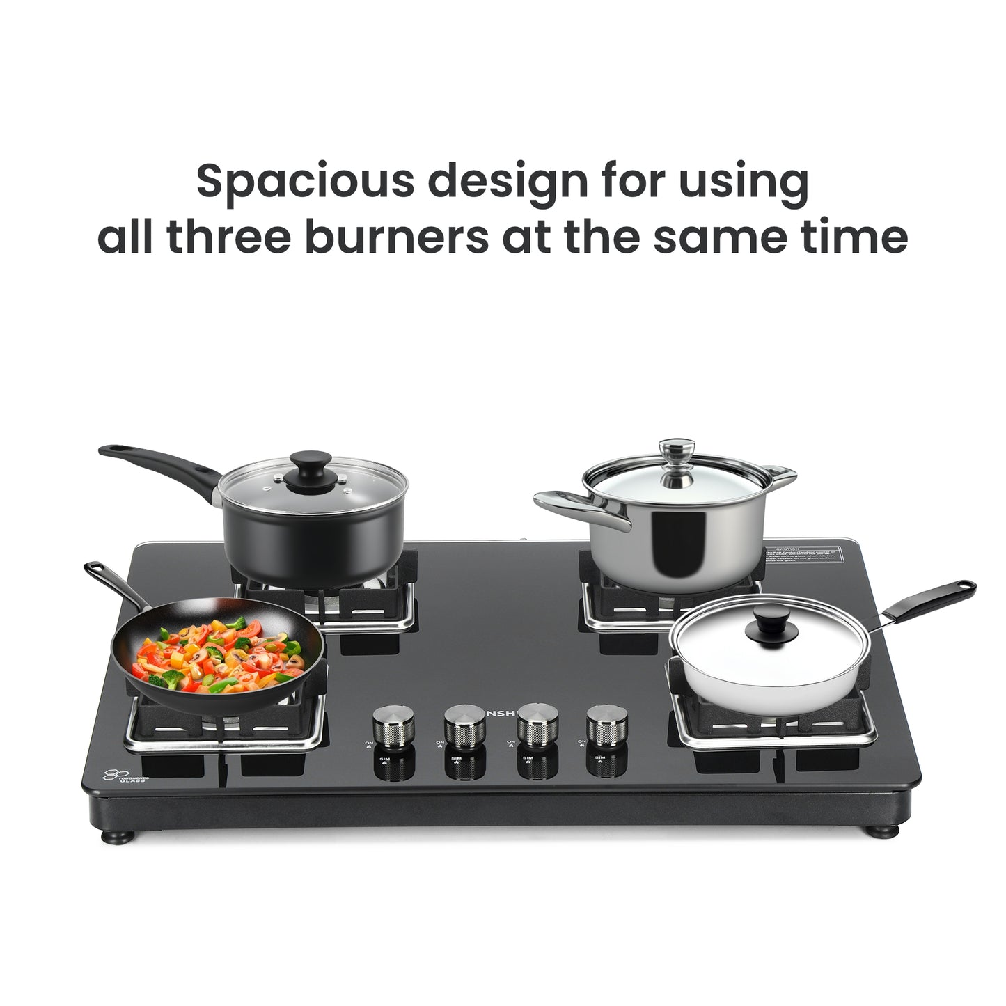 Sunshine Shine Four Burner Gas Stove/Hob Top Auto Ignition