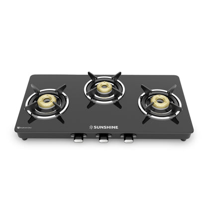 Sunshine Phoenix 3 Burner Gas Stove Cooktop Manual Ignition