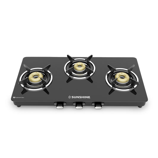 Sunshine Phoenix 3 Burner Gas Stove Cooktop Manual Ignition