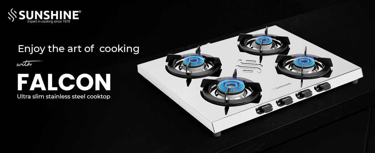 Sunshine Falcon Ultra Slim Stainless Steel Cooktop, ISI Certified Manu ...