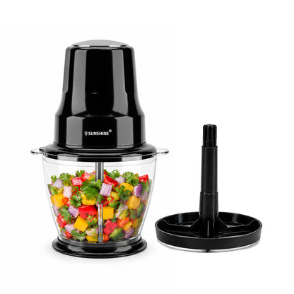 TurboChop Electric Chopper | 3-in-1 Chopping, Mincing & Whisking