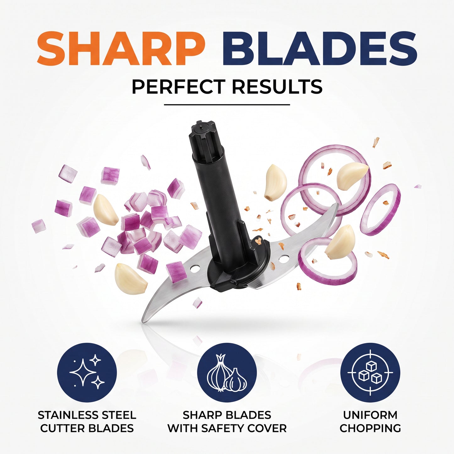 TurboChop Electric Chopper | 3-in-1 Chopping, Mincing & Whisking