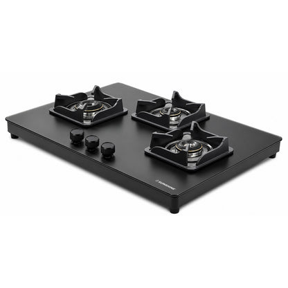 Shine Platinum Hobtop | 3 & 4 Burners | Matt Finish | SABAF Italian Valves