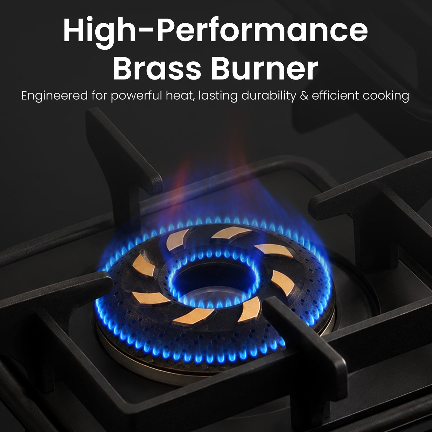 Sunshine Slimmest Magnite 3 Burner Glass Hob Top | SABAF Valves | Manual Ignition
