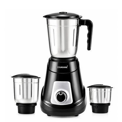 Sunshine Tejas 550W Mixer Grinder | 3 Jar Stainless Steel Mixer Grinder for Home Kitchen