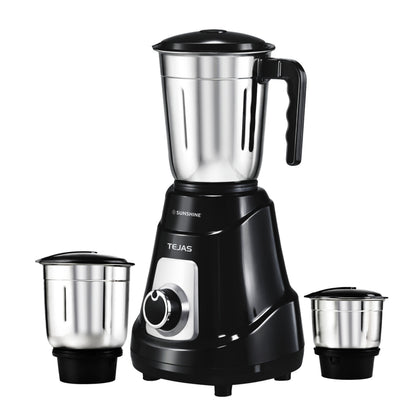 Sunshine Tejas 550W Mixer Grinder | 3 Jar Stainless Steel Mixer Grinder for Home Kitchen
