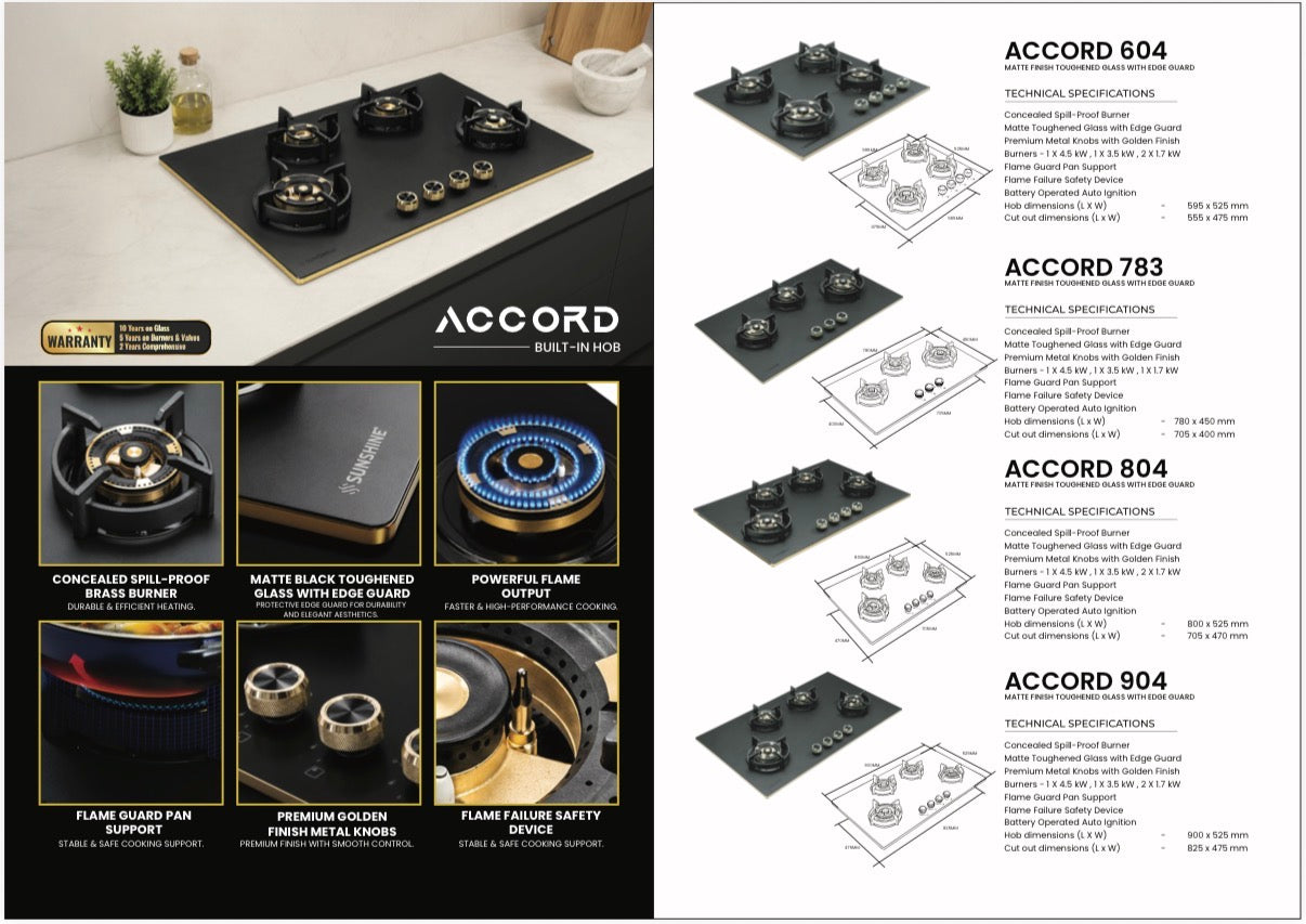Sunshine Accord Built-In-Hob