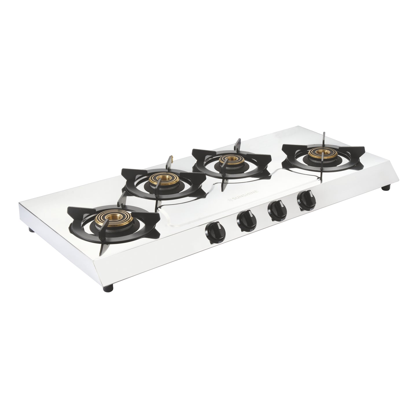 Sunshine Magistic Four Burner Stainless Steel Gas Stove Manual Ignition