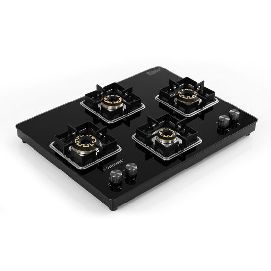 Sunshine Shine Rhombus 4 Burner Hob Cooktop Gas Stove | Manual & Auto ...