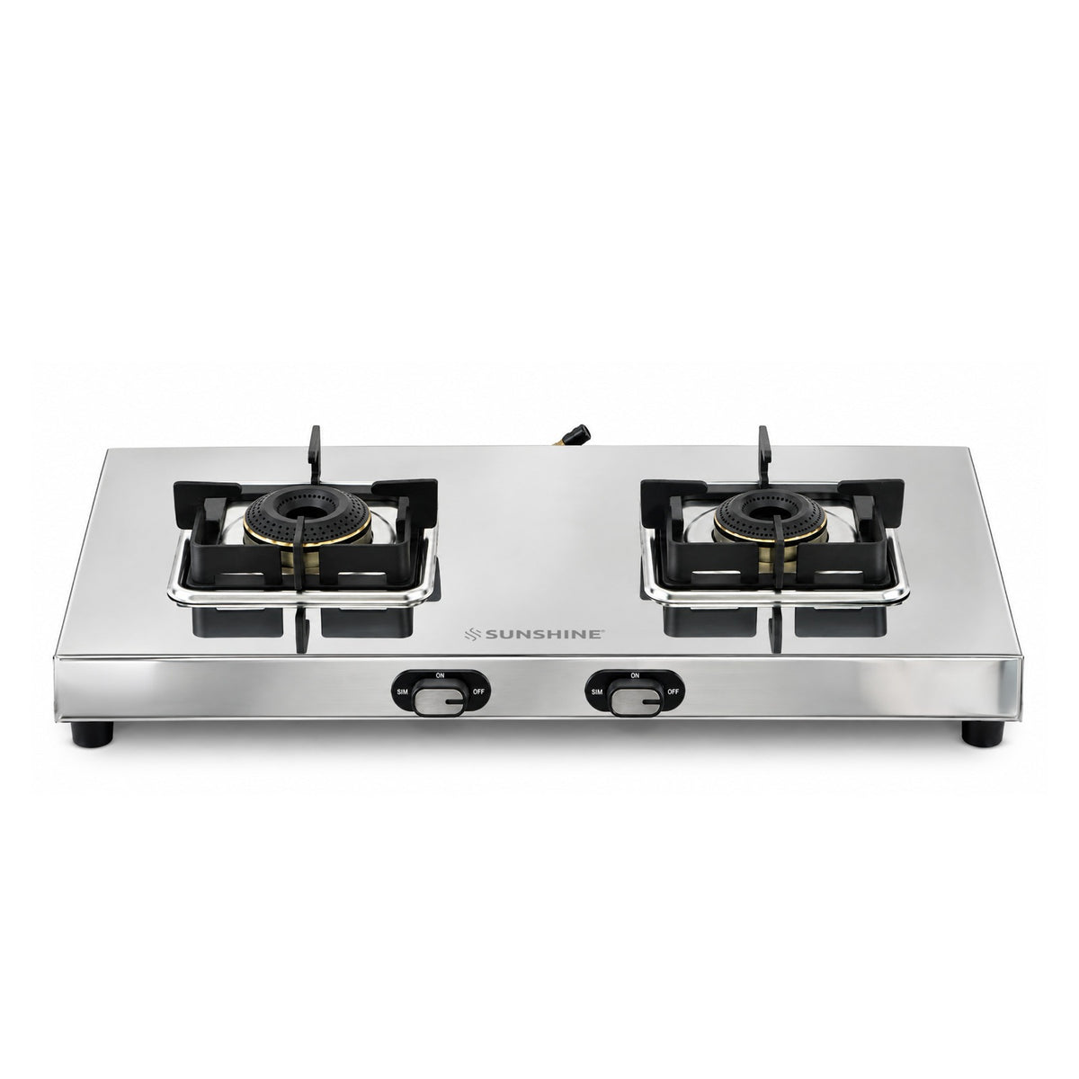 Thunder 2 Burner Stainless Steel Gas Stove | 5 Year Body & Burner Warranty
