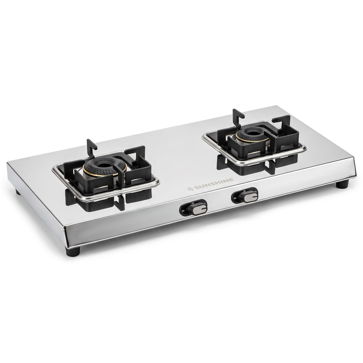 Thunder 2 Burner Stainless Steel Gas Stove | 5 Year Body & Burner Warranty