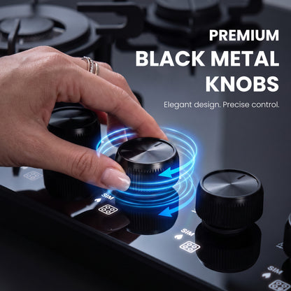 Peridona Built-in Hob | Liftable Burner System | 3 & 4 Burner