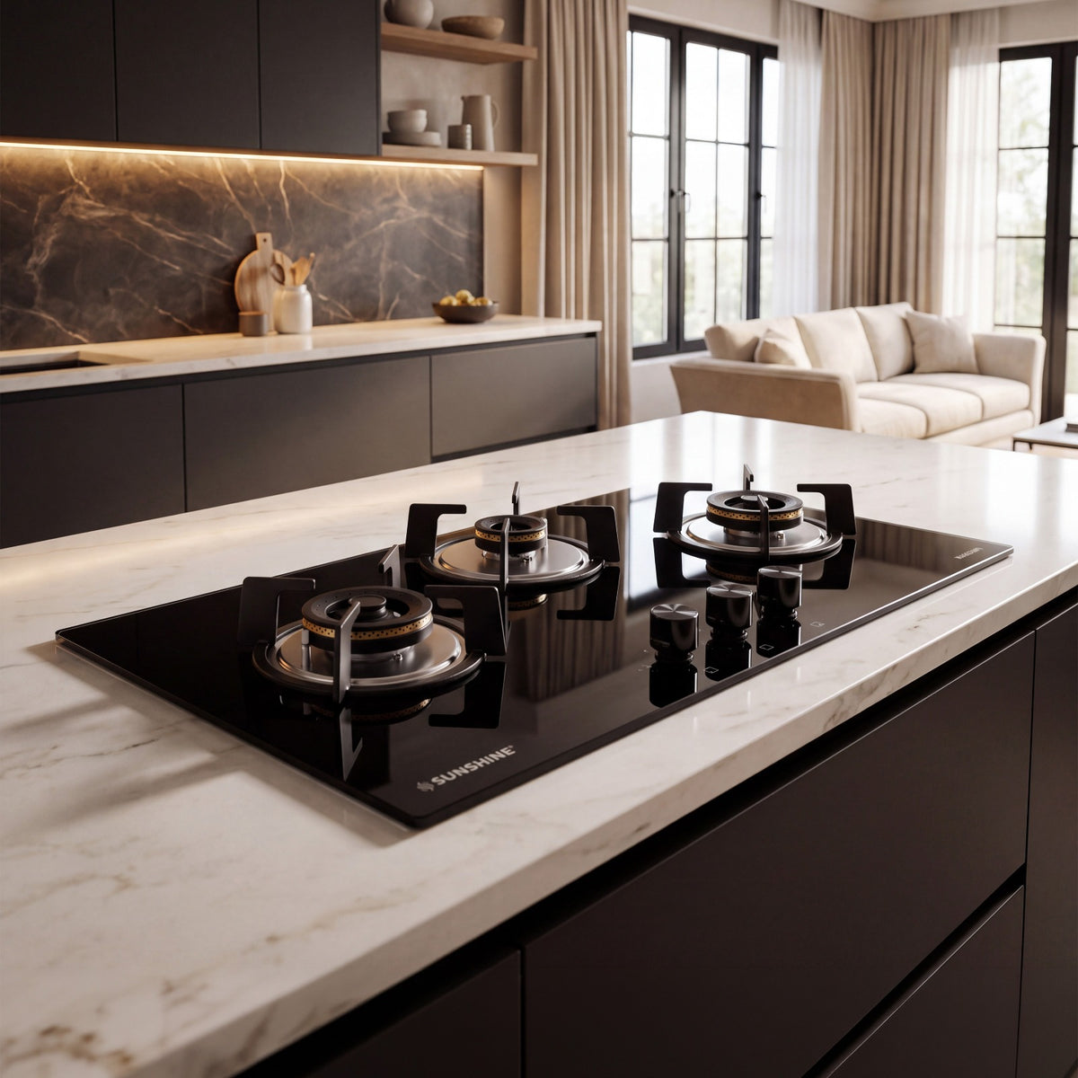 Harmony Built-In-Hob | 3 Burner 78CM