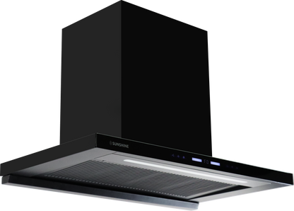 Sunshine CAMMELIES Chimney – 2000 m³/hr Suction, Ultra-Slim Design, Elegant Glass Finish, Largest LED Panel