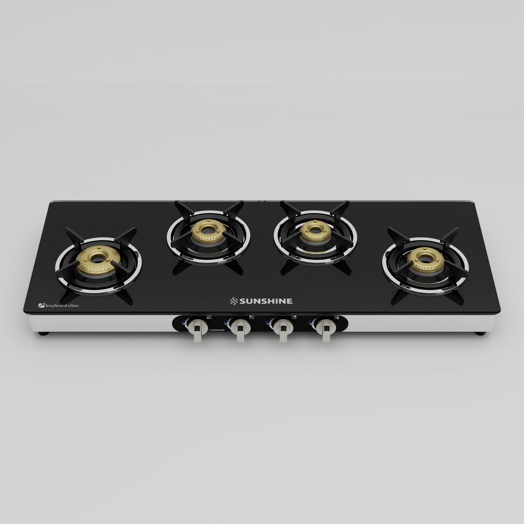 Sunshine Cooktop Sunshine Olympic 4 Burner Gas Stoves Manual Ignition Glass Top ...