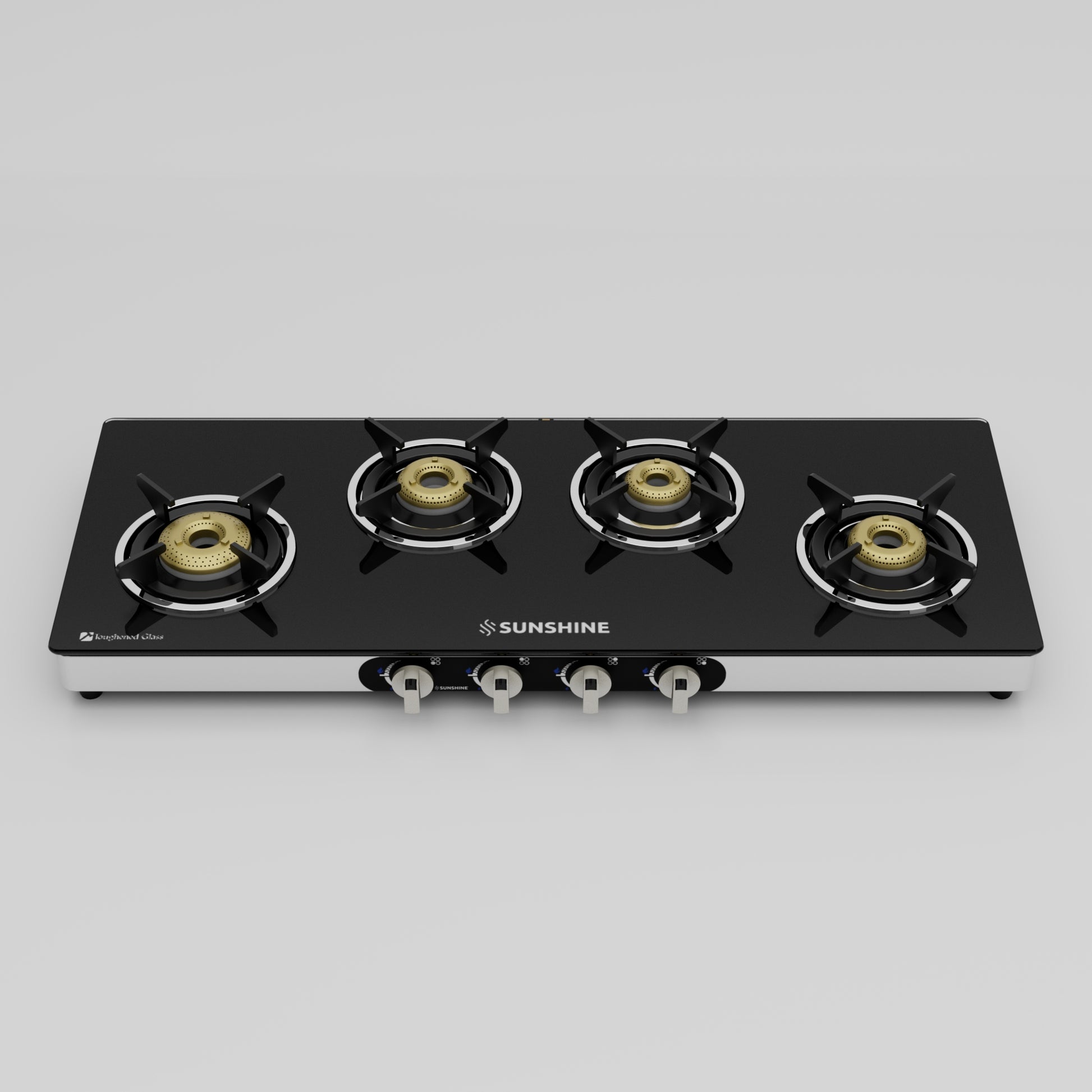 Sunshine Olympic Burner Gas Stoves Manual Ignition Glass Top