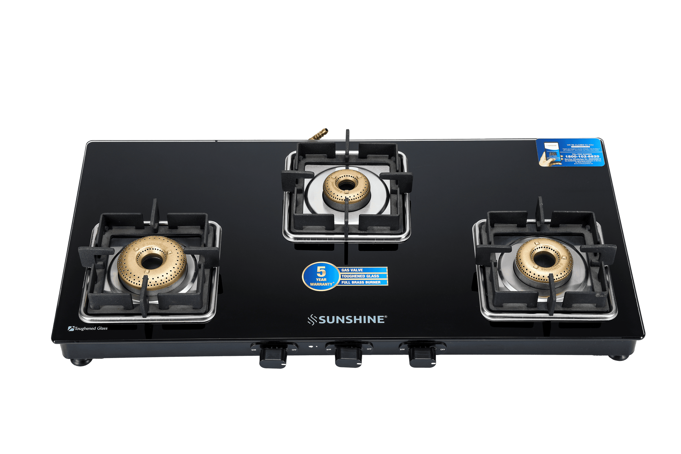 Sunshine Venue Three Burner Gas Stove Manual Ignition Sunshine Appliances